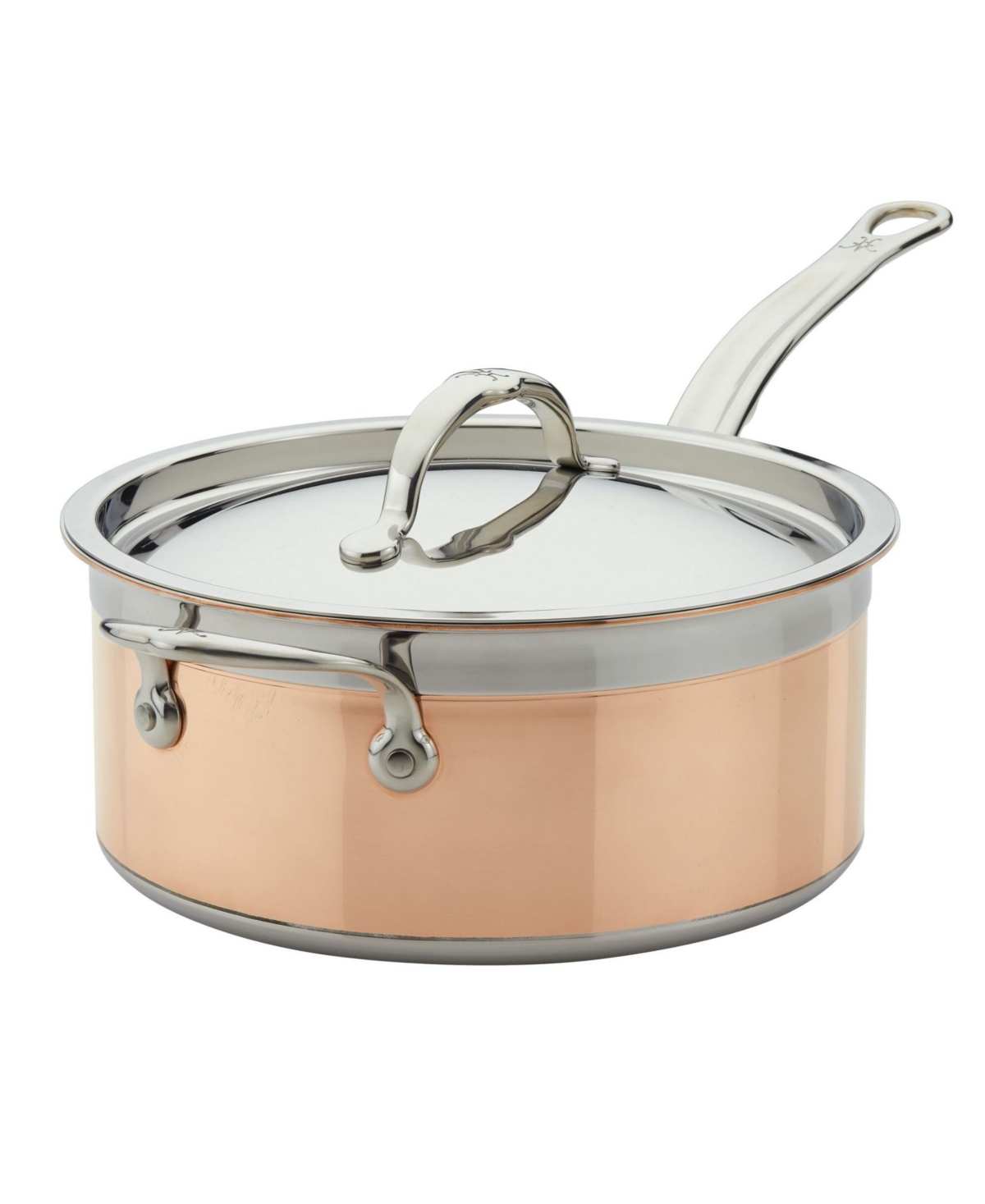 Shop Hestan Copperbond Copper Induction 4-quart Covered Saucepan With Helper Handle