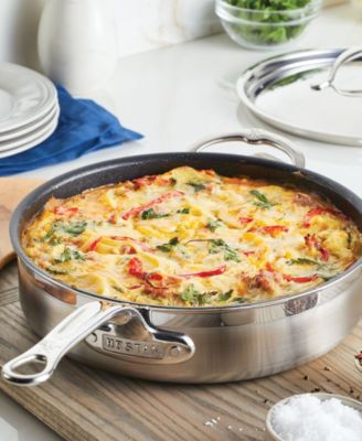 ProBond Clad TITUM&reg; Stainless Steel Nonstick 3-Quart Covered Saute Pan