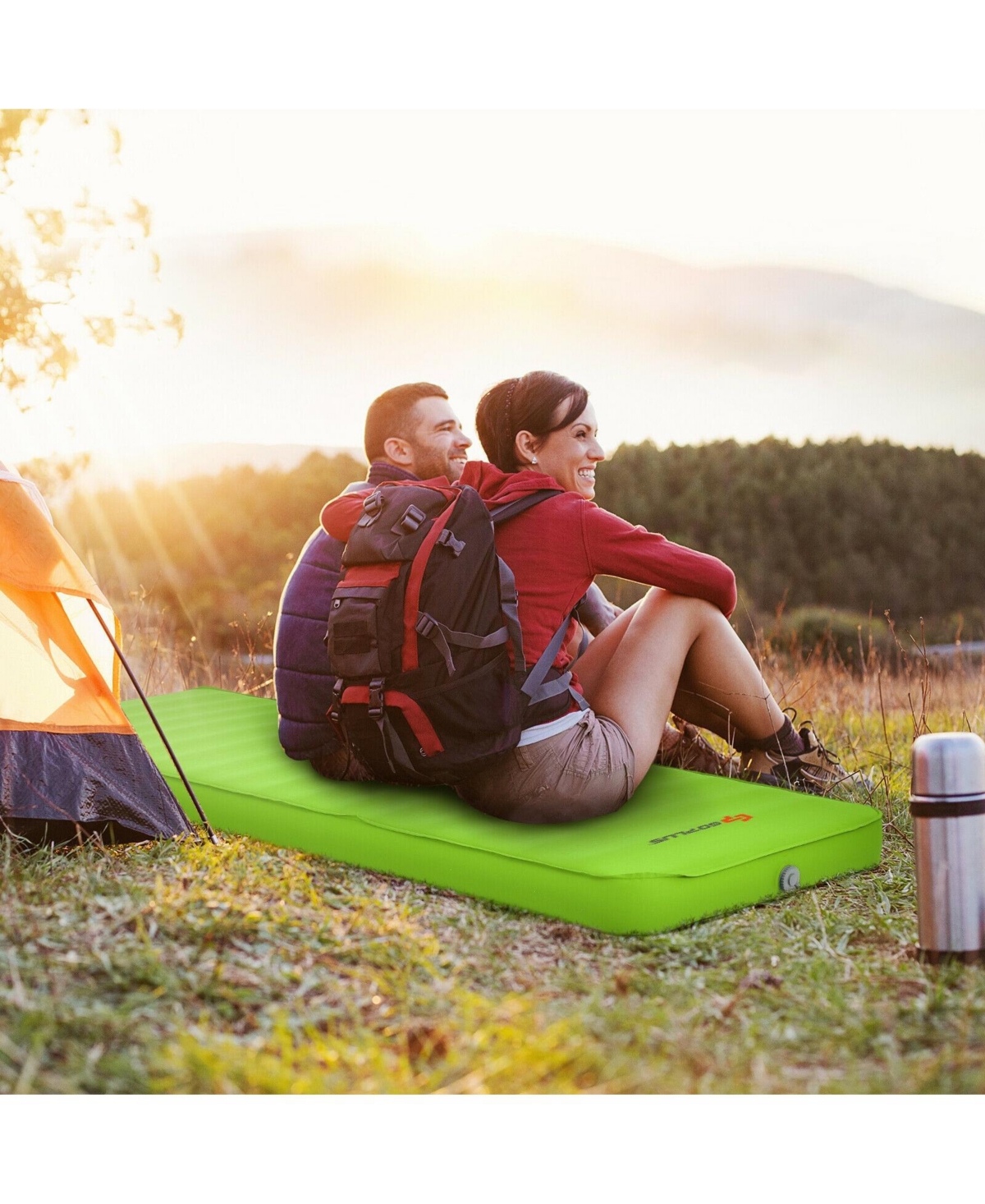 Self Inflating Folding Camping Sleeping Mattress with Carrying Bag