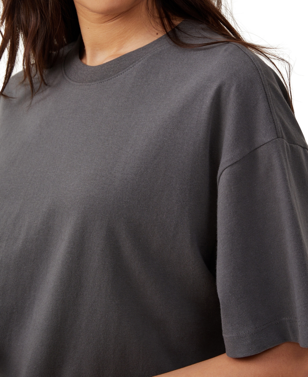 Shop Cotton On Women's The Boxy Oversized T-shirt In Graphite