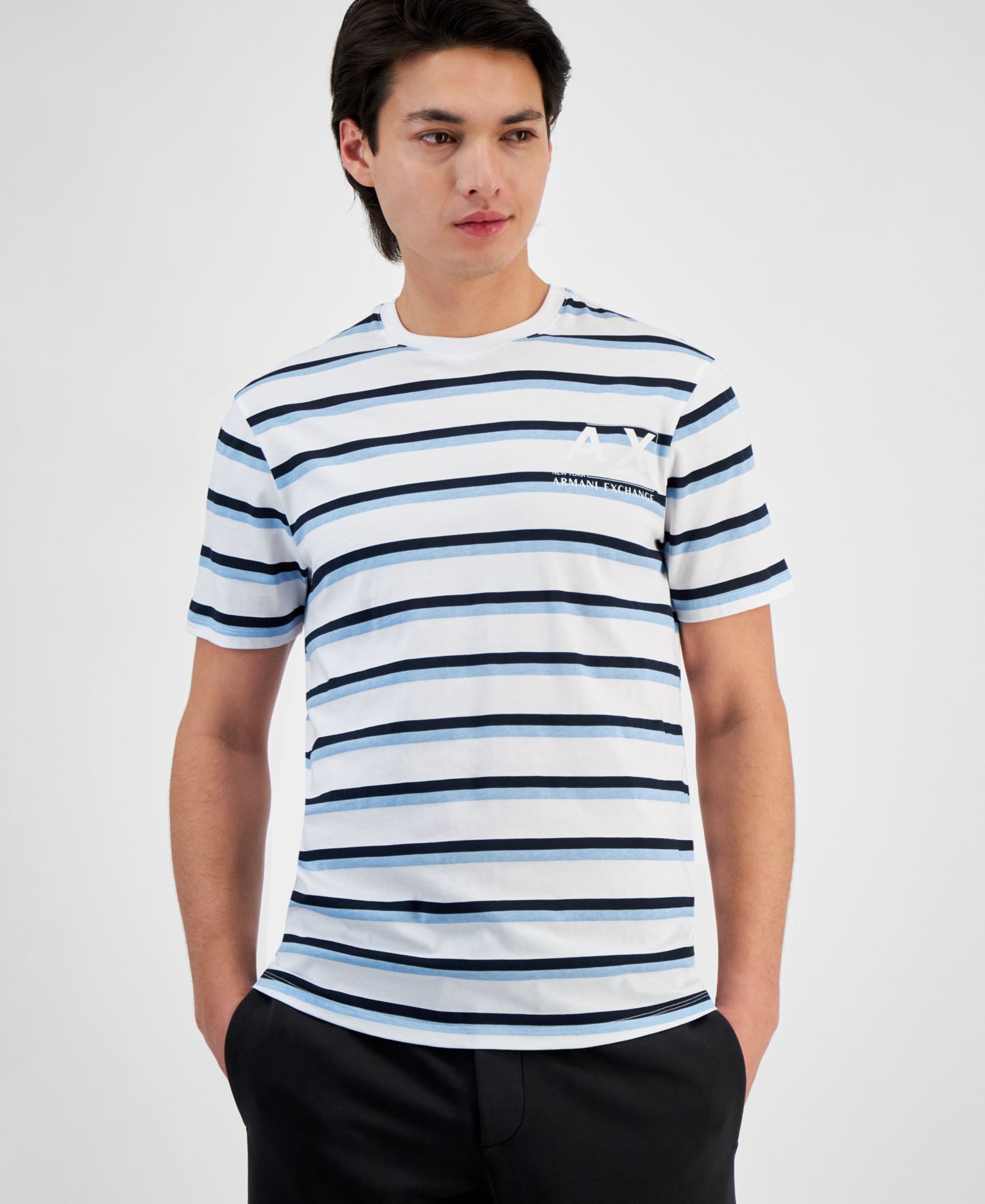 Белый W/Тёмно-синий/Спокойный
