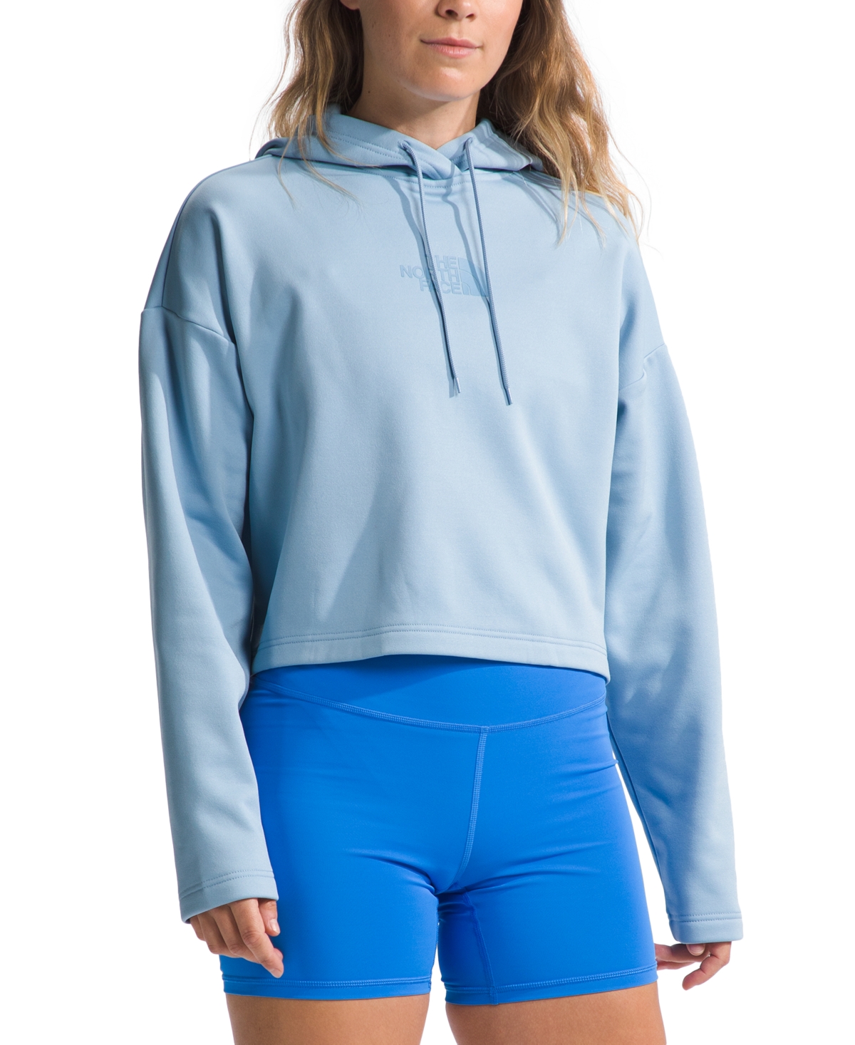 The North Face Women's Horizon Performance Cropped Hoodie In Steel Blue