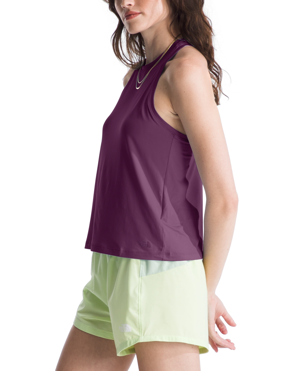 Shop The North Face Women's Dune Sky Standard Tank Top In Black Currant Purple