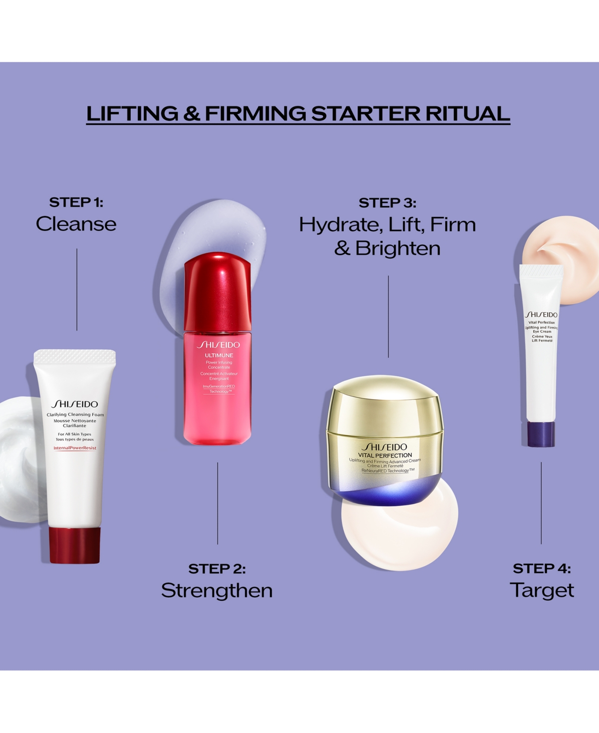 Shop Shiseido 4-pc. Lifting & Firming Skincare Starter Set In No Color