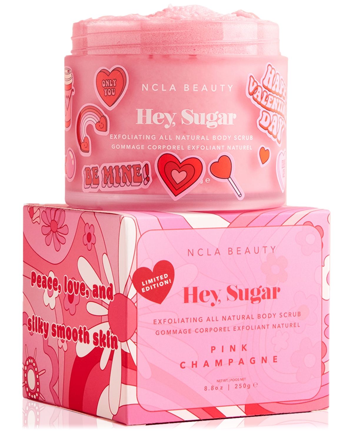 Shop Ncla Beauty Hey, Sugar Pink Champagne Body Scrub, 8.8 Oz. In No Color