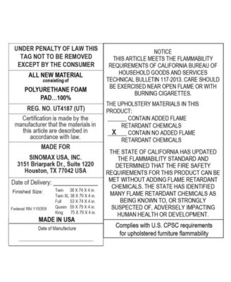 CLOSEOUT! 4" Memory Foam Mattress Topper, King