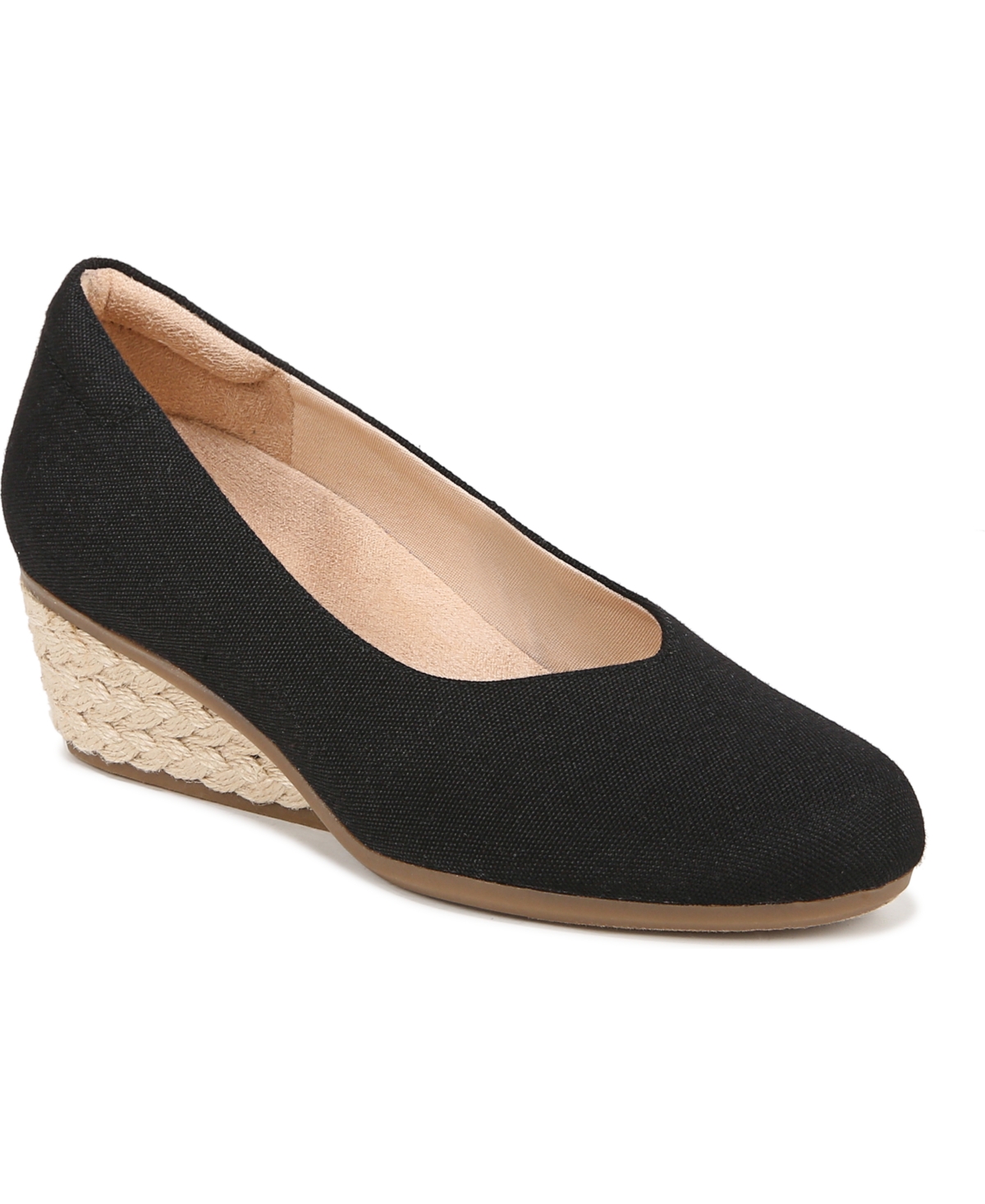Dr. Scholl's Women's Be Ready Wedge Pumps In Black Fabric