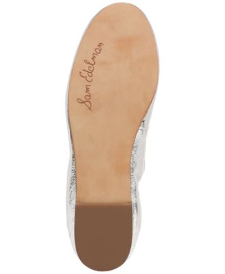 Felicia Leather Cushioned Ballet Flats