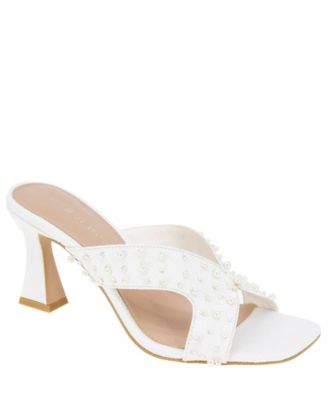 BCBGeneration Women's Glam Heeled Sandal - Braided Mule With 2.2" Block Heel & Memory Foam Cushioning 8 thumbnail image