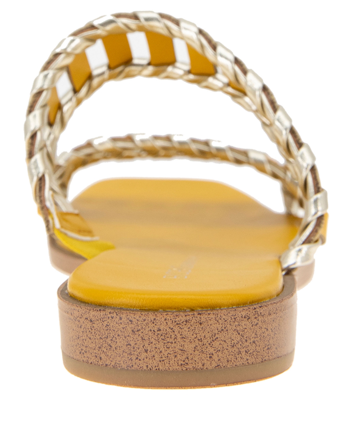 BCBGeneration Women's Lemah Woven Double Band Slide Flat Sandals