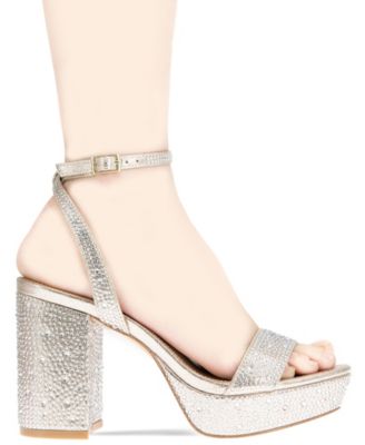 Women's Pristal Rhinestone Platform Buckle Dress Sandals