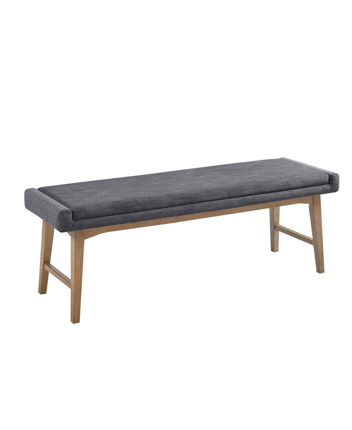 Ink+ivy April 56" Fabric Upholstered Accent Bench In Grey Multi