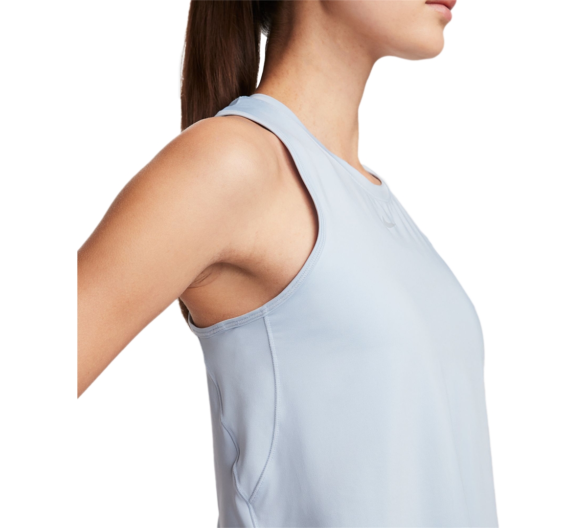 Nike Women's Solid One Classic Dri-fit Cropped Tank Top -black