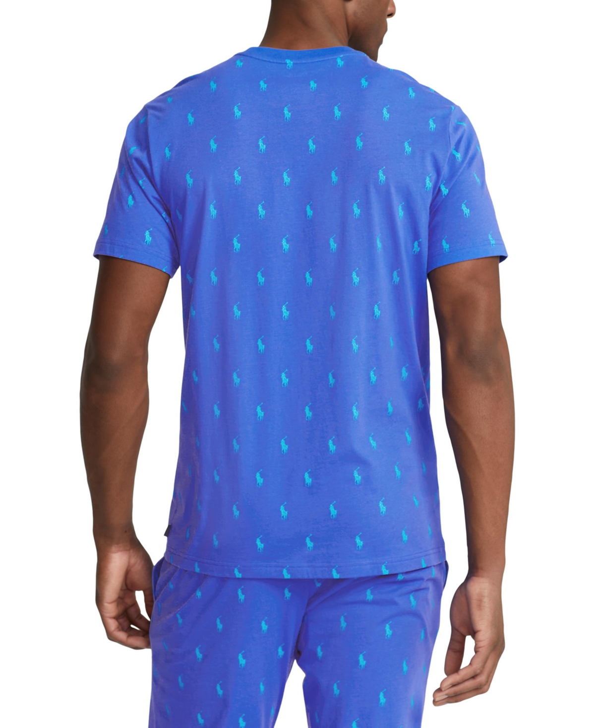 Polo Ralph Lauren Men's Printed Polo Player Sleep Shirt -hawaiin Ocean Aopp