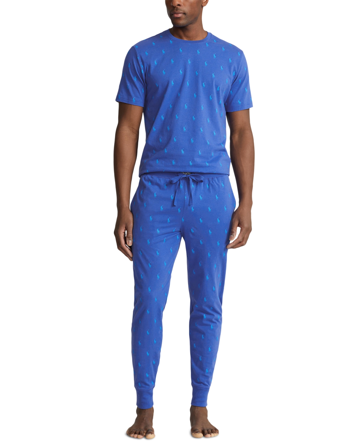 Polo Ralph Lauren Men's Printed Jogger Pajama Pants -hawaiin Ocean Aopp