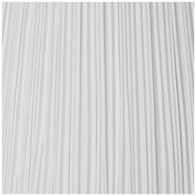 6 1/2" Top x 15" Bottom x 10 1/2" High x 11" Slant Lamp Shade Replacement Medium White Pleated Spider Harp Finial
