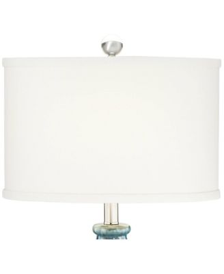 Mia 25" High Mid Century Modern Table Lamp Blue Drip Ceramic Single Living Room Bedroom (Colors May Vary)