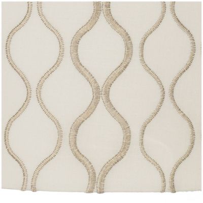 Embroidered Hourglass Medium Lamp Shade 14" Top x 14" Bottom x 11" High (Spider) Replacement with Harp and Finial