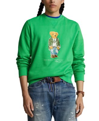 폴로 랄프로렌 Polo Ralph Lauren Mens Polo Bear Fleece Sweatshirt,Sp24 Tiller Green Hrtg Bear