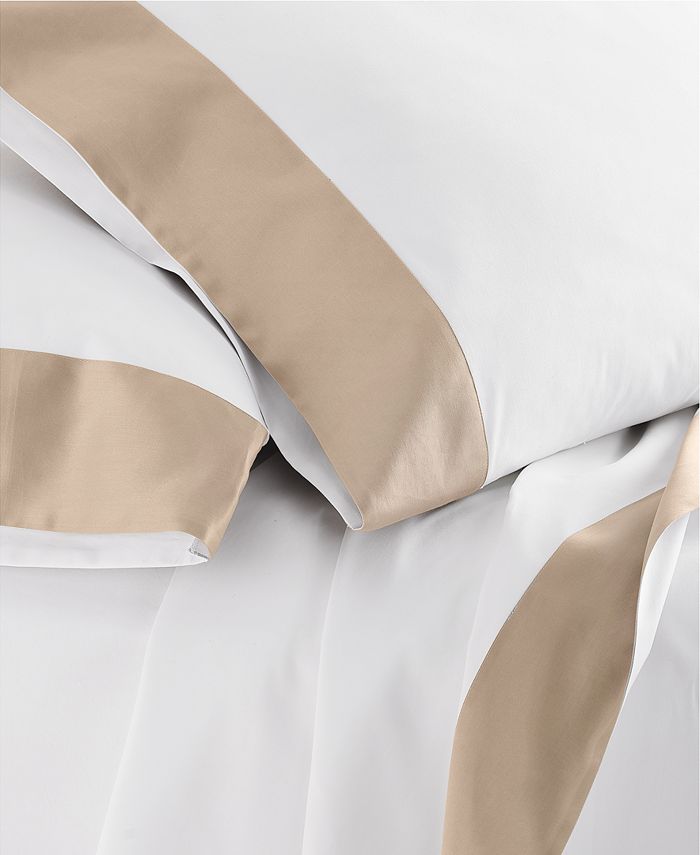 Hotel Collection Italian Percale Sateen Cuff Pillowcase Pair, King