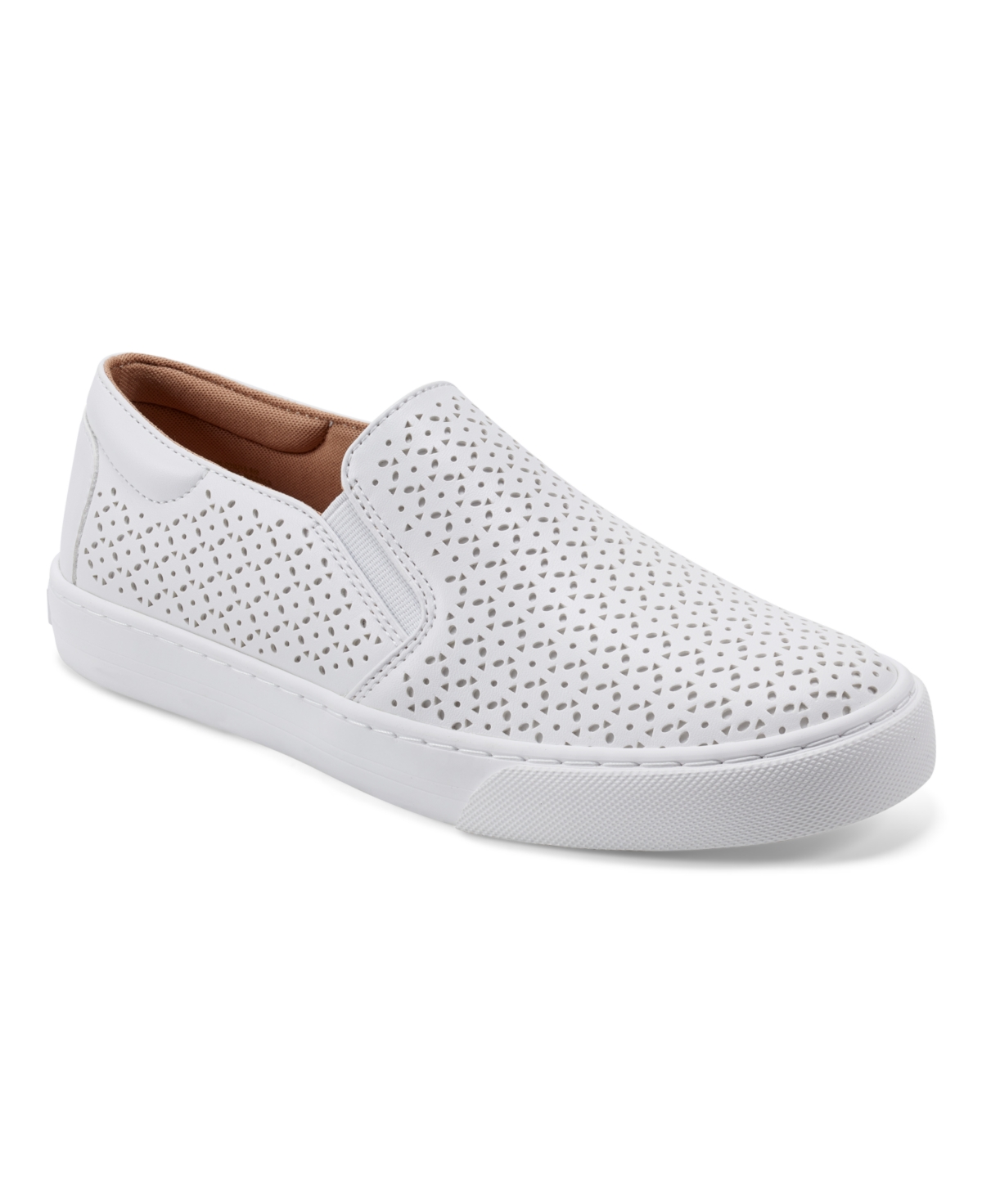 Women's Luciana Round Toe Casual Slip-On Shoes - White