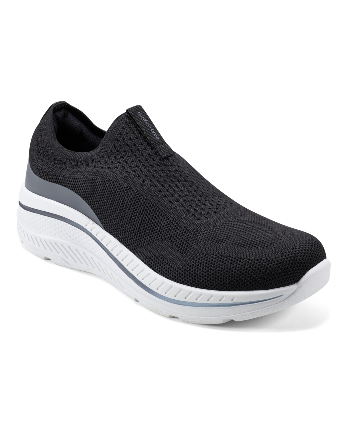 Shop Easy Spirit Women's Parks Slip-on Round Toe Casual Sneakers In Black