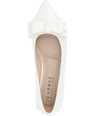 Women's Ophelia Bow Low Block Heel Dress Flats