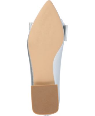 Women's Ophelia Bow Low Block Heel Dress Flats