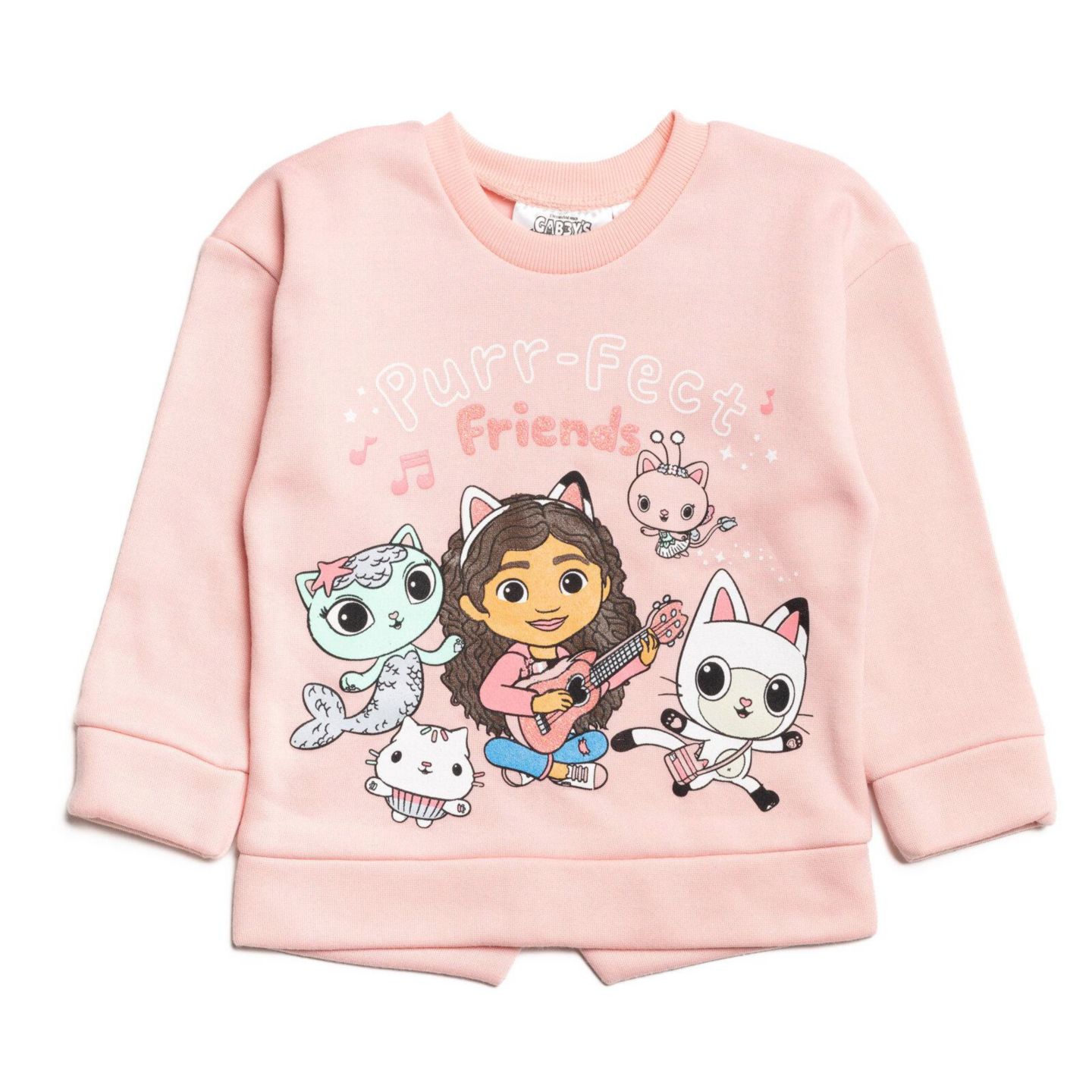 Комплекты Gabby's Dollhouse Dreamworks Pullover Fleece Sweatshirt and Leggings Outfit Set для девочек-малышей, цвет: Серый / Розовый — фото 2
