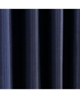 Insulated Grommet 100% Blackout Faux Silk Window Curtain Panel