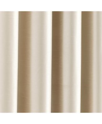 Insulated Grommet 100% Blackout Faux Silk Window Curtain Panel