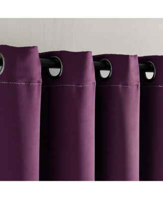 Alexander Color Block Light Filtering Window Curtain Panels