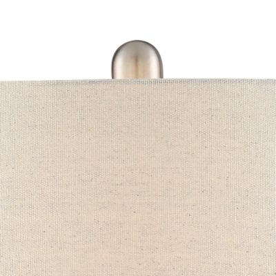 Kate Table Lamp 24 3/4" High Ceramic Green Oatmeal Drum Shade for Bedroom Living Room Bedside Nightstand Office Kids Family House Home