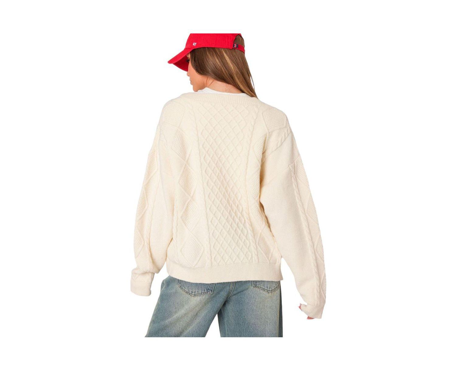 Women's Rory oversized cable knit cardigan