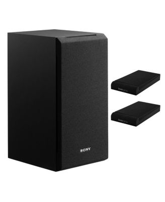 SSCS5 3-Way 3-Driver Bookshelf Speaker System (Black) with Isolation Pads