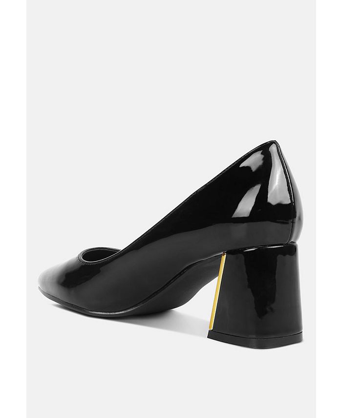 London Rag zaila metallic accent block heel pumps Macy's