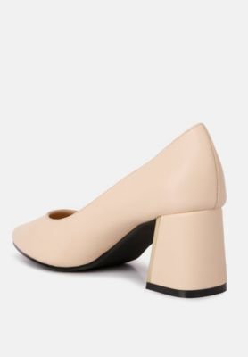 Women's Casey Metallic Detail Block Heel Pumps