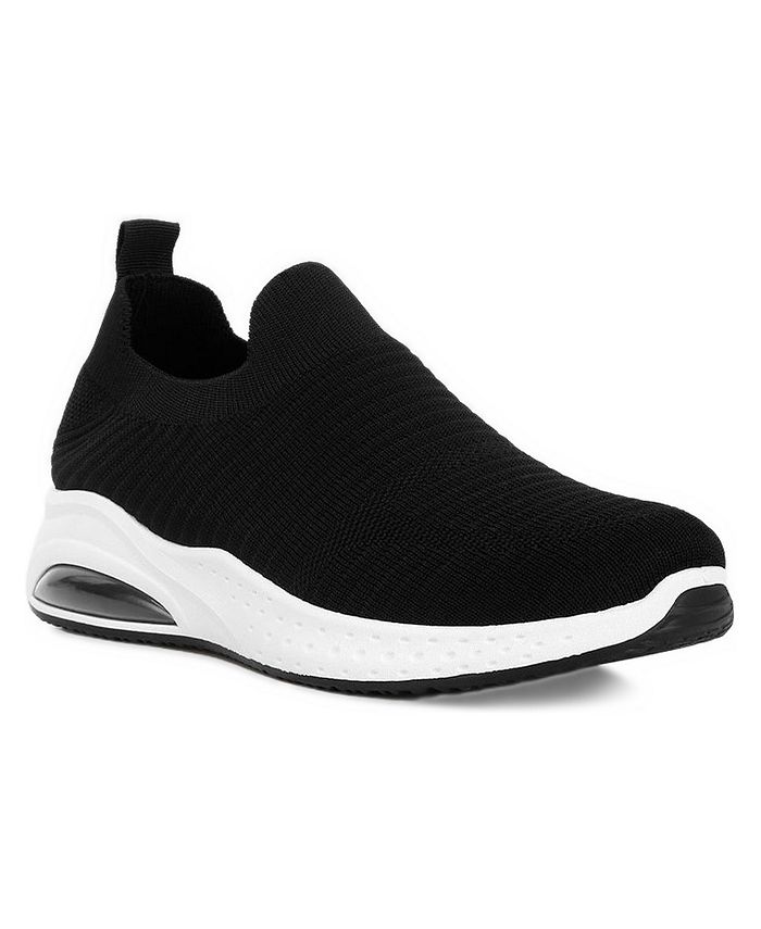 London Rag Women's jafna knitted slip on sneakers - Macy's