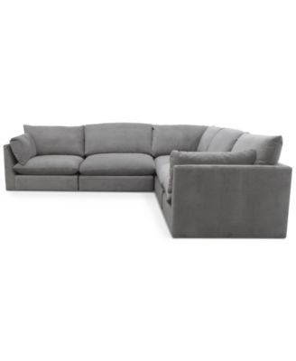 CLOSEOUT! Marsten 126" 5-Pc. Fabric Sectional, Created for Macy's