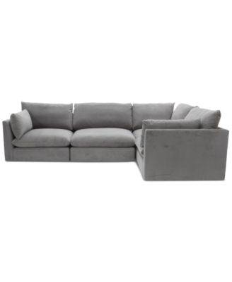 CLOSEOUT! Marsten 126" 4-Pc. Fabric Sectional Sofa, Created for Macy's