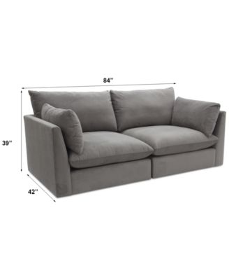 CLOSEOUT! Marsten 84" 2-Pc. Fabric Sectional, Created for Macy's