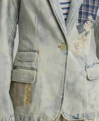 Lauren Ralph Lauren Women's Patchwork Denim Blazer
