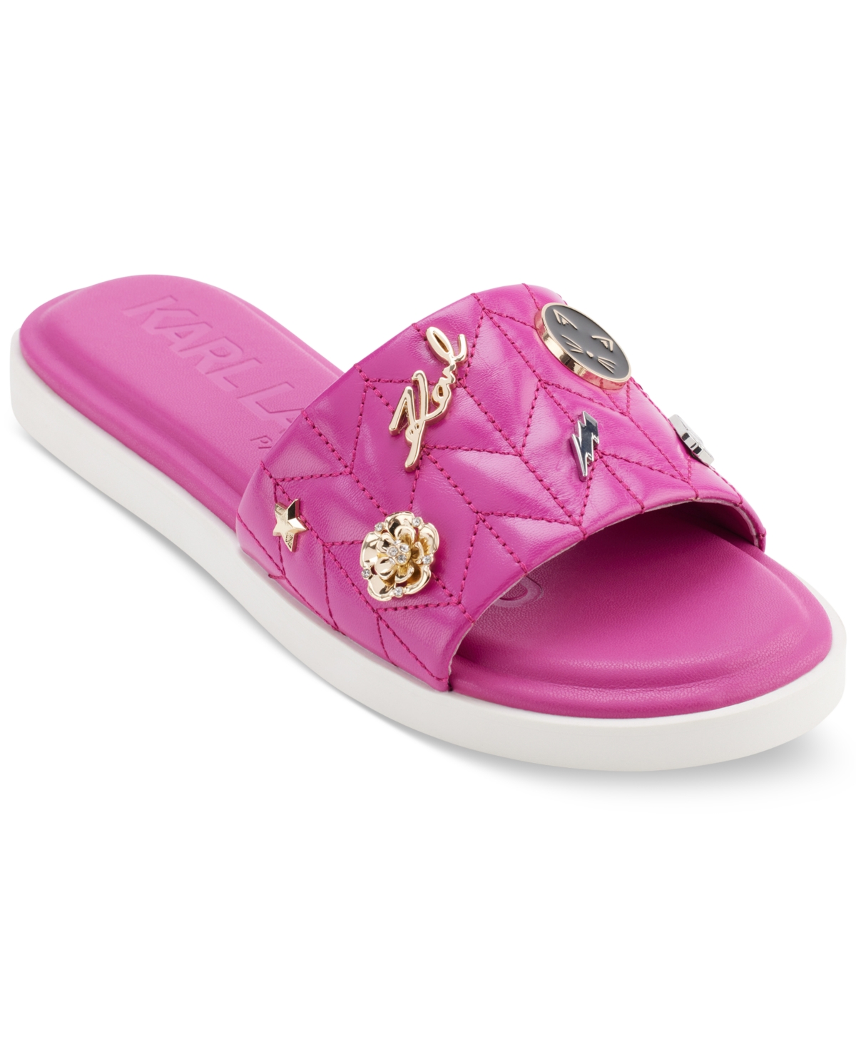Karl Lagerfeld Carenza Slide Sandal In Cactus Flower