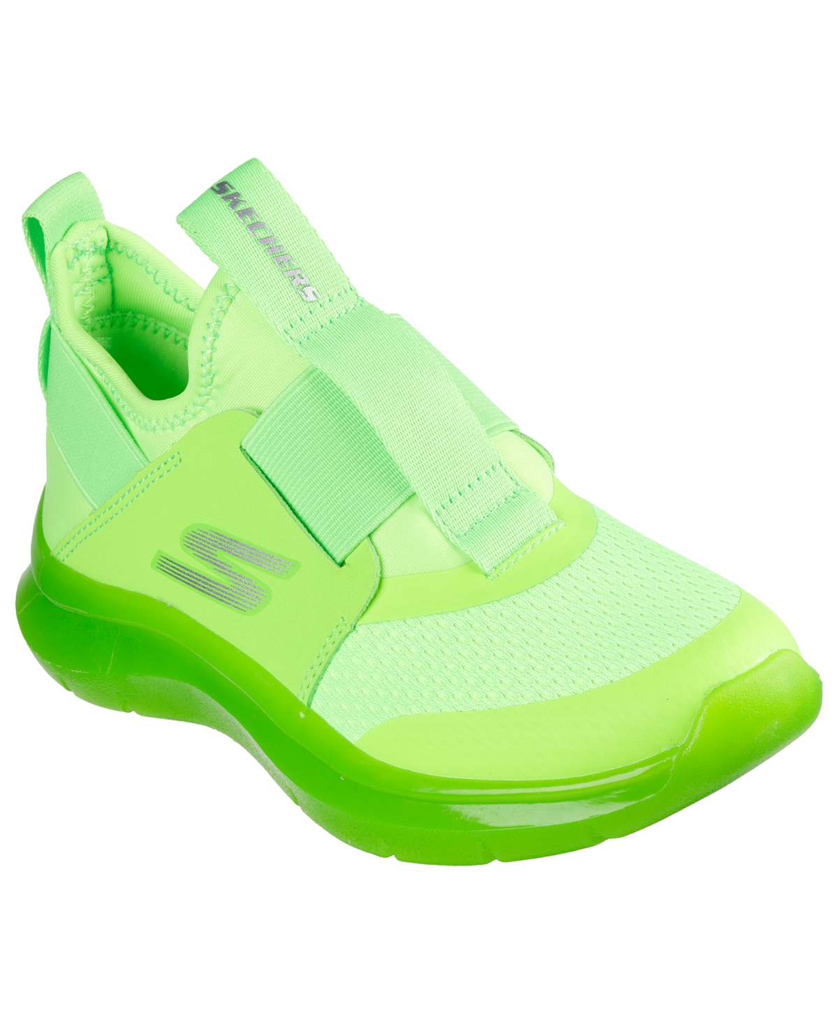 Skechers Little Kids Skech Fast Ice Casual Sneakers From Finish Line In Lime