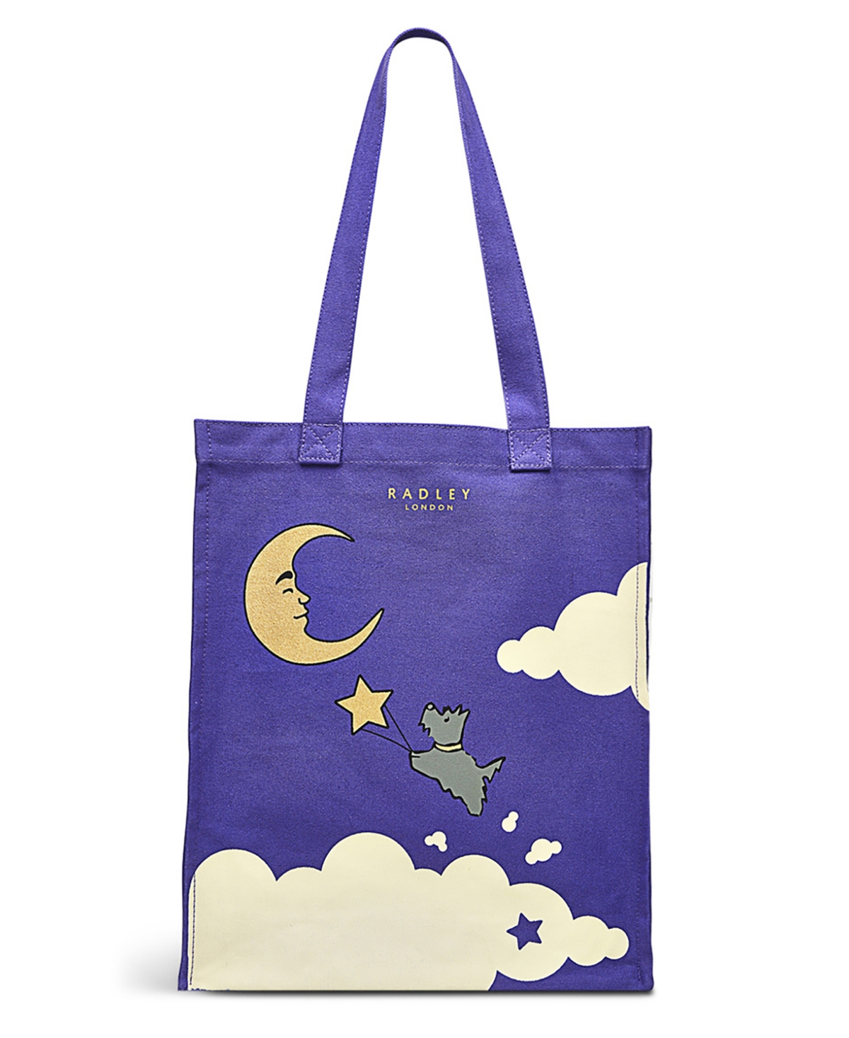 Shoot for the Moon Medium Leather Open Top Tote - Aurora