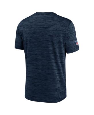 Men's Navy Seattle Seahawks Sideline Velocity Athletic Stack Performance T-shirt
