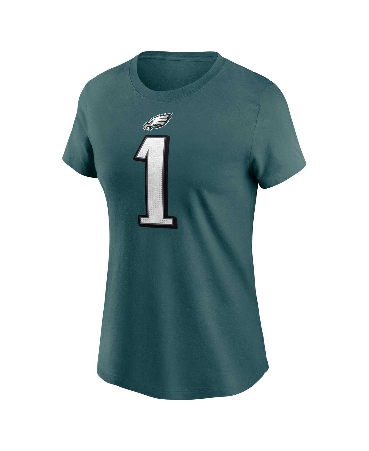 Women's Nike Jalen HurtsPhiladelphia Eagles Player Name and Number T-shirt - Midnight Green