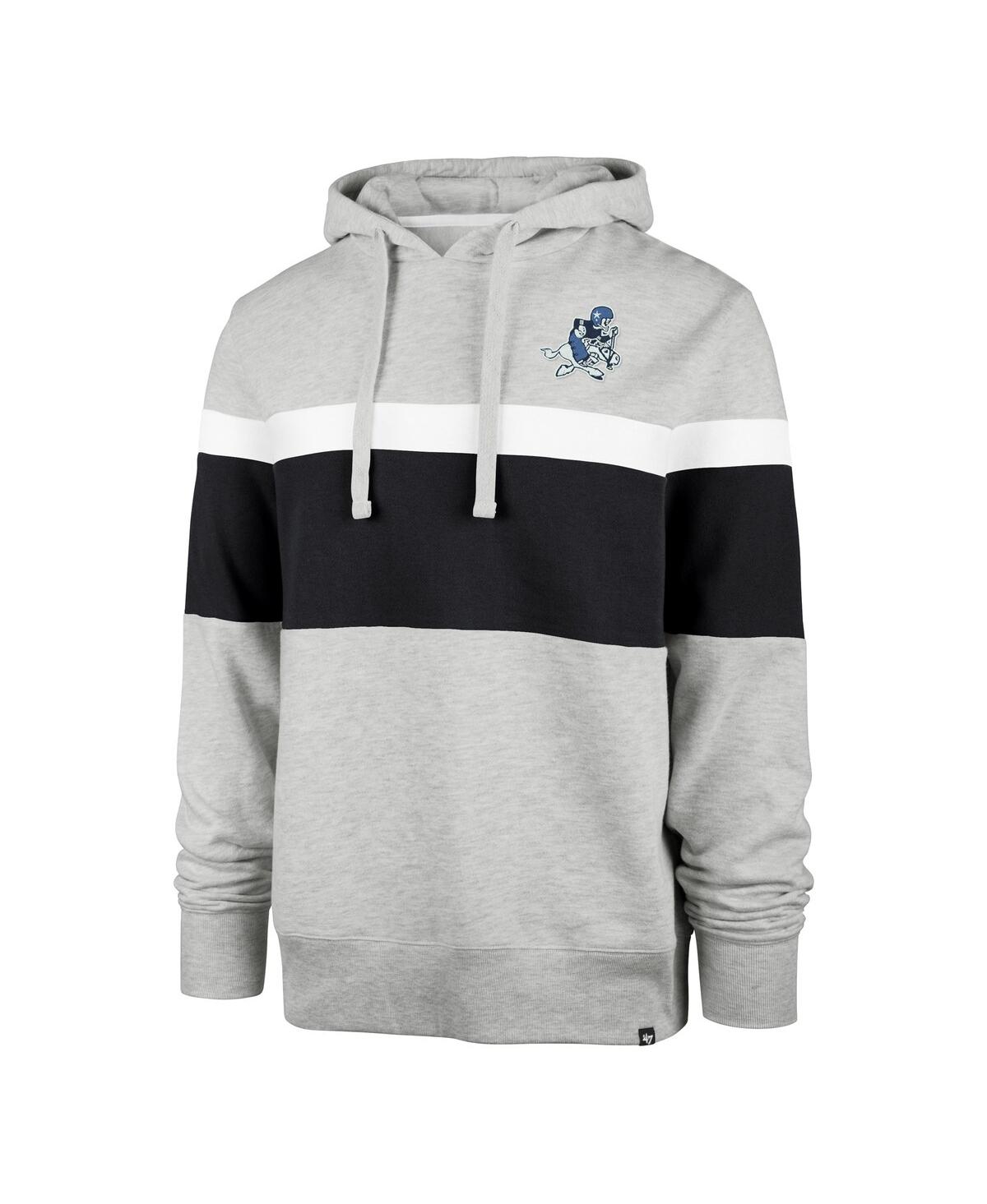 Men's '47 BrandDallas Cowboys Warren Pullover Hoodie - Heather Gray