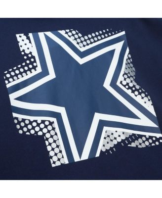 Women's Navy Dallas Cowboys Gridiron Classics Big Face 7.0 Pullover Hoodie