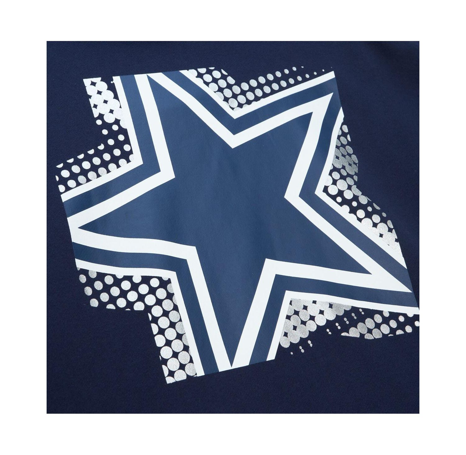 Women's Navy Dallas Cowboys Gridiron Classics Big Face 7.0 Pullover Hoodie